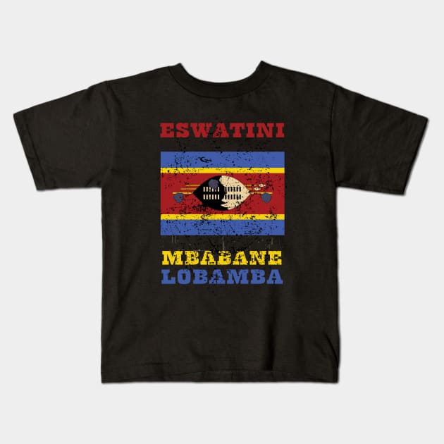 Flag of Eswatini Kids T-Shirt by KewaleeTee